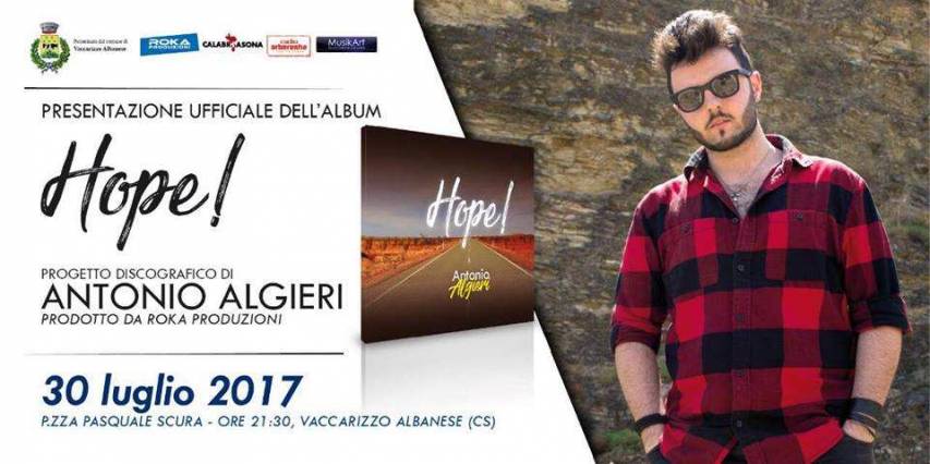 Algieri presenta il suo "Hope" targato Roka Produzioni